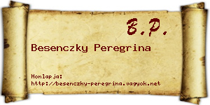 Besenczky Peregrina névjegykártya